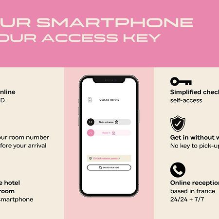 Hotel Des Sept - Entree Autonome, Reception En Ligne - Encore Mieux Orleans Ngoại thất bức ảnh